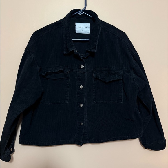 Celebrity Pink Jackets & Blazers - ⭐️Celebrity Pink Black Corduroy Jacket